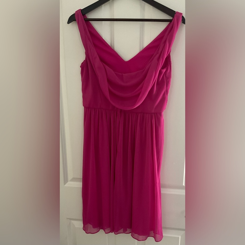 David’s bridal bridesmaids dress, magenta/pink size 10
